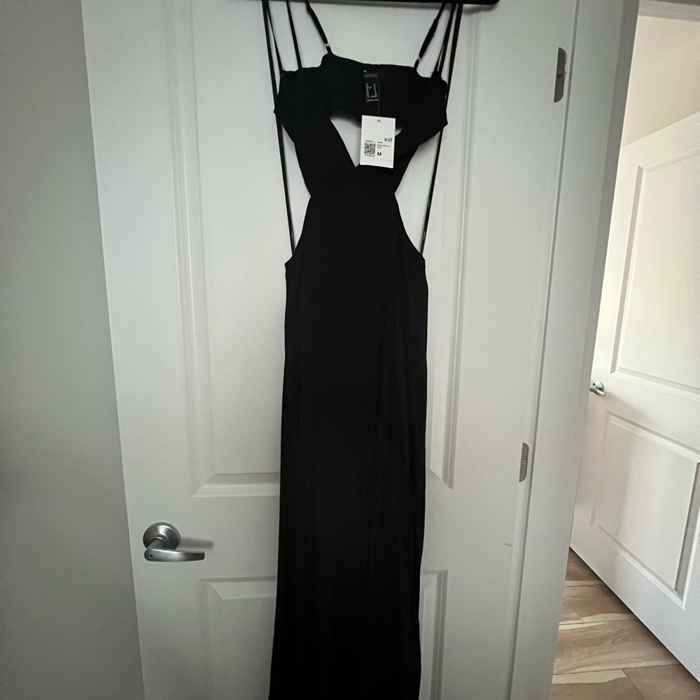 Forever 21 Black Halter Bodycon Dress